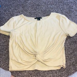 yellow crop top